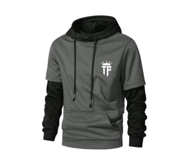 Unisex Classy Hoodie/ Sweatshirt - Gray & Black